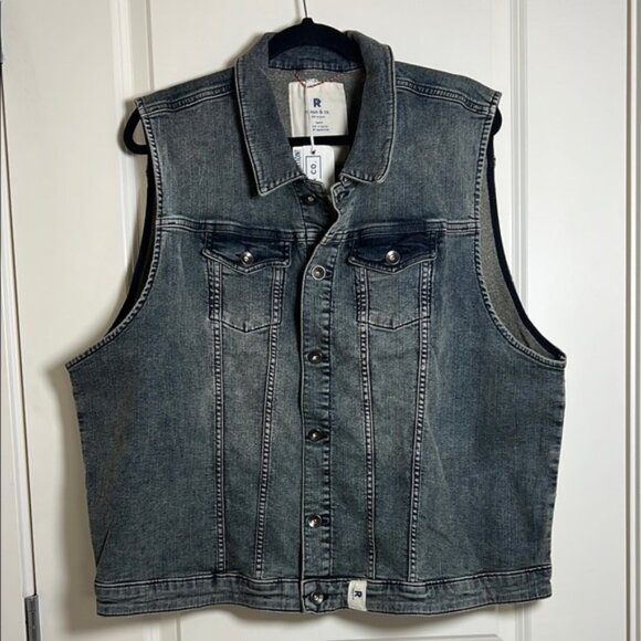 Ripton Denim Vest Unisex Hot Rod XXL - Picture 1 of 7